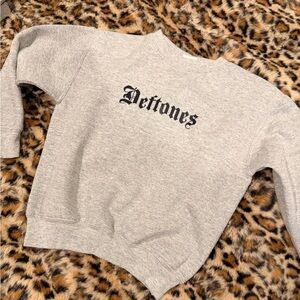 Gray Kids Deftones Crewneck Sweatshirt